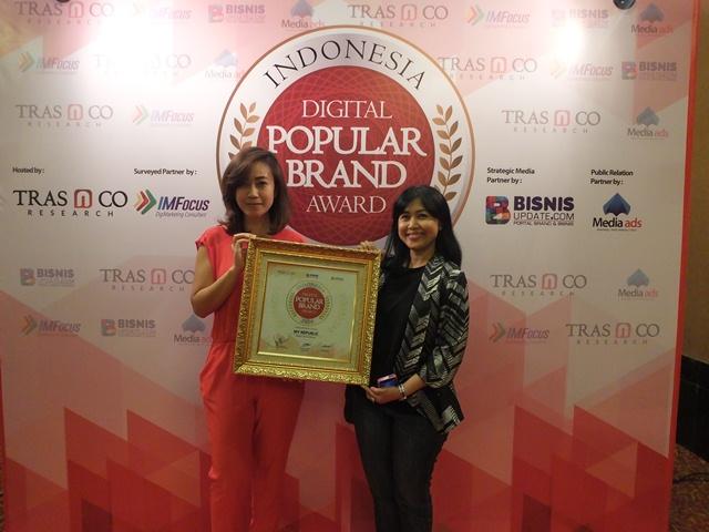 Myrepublik Raih Penghargaan Indonesia Digital Popular Brand 2016 Kategori Internet Berbayar