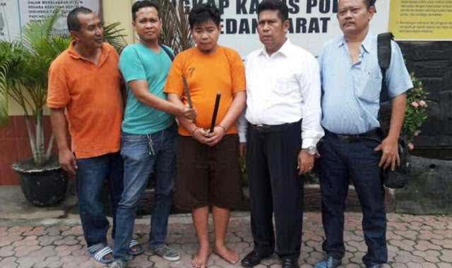 Acong, Salah Satu Komplotan Begal Sadis Ditangkap Polsek Medan Barat 