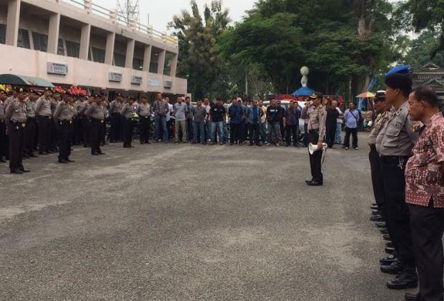 Ratusan Personil Amankan Pelantikan DPC IPK Deli Serdang