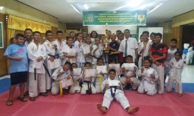 Amura Korem 022/PT Juara Umum Kejuaraan Karate Danrem Cup II 2016