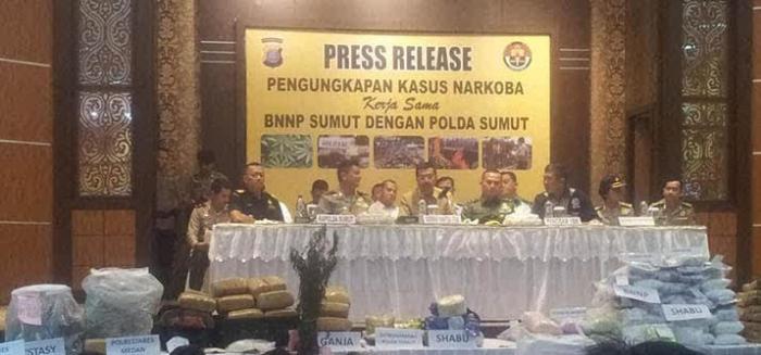 Inilah 8 Wilayah di Sumut yang Jadi Pintu Masuk Peredaran Narkoba