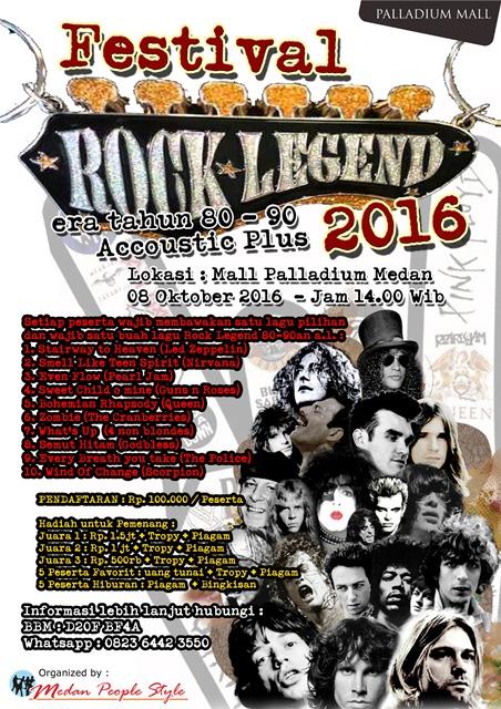 Pertama Kali, Festival Rock Legend akan Digelar di Medan