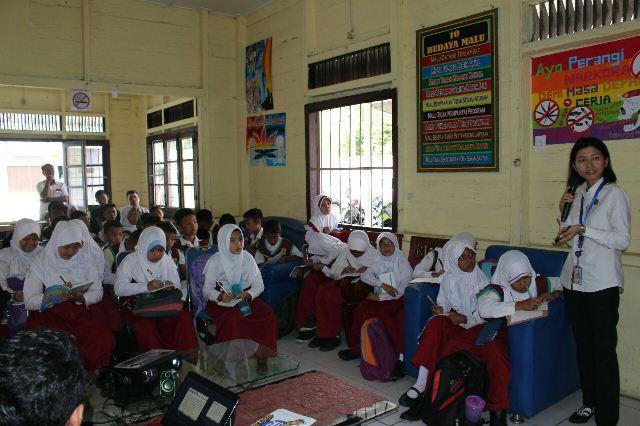 Puluhan Siswi SD Kunjungi BNNK Binjai