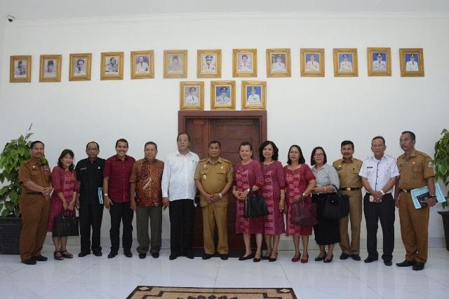 Bupati Terima Audiensi YPOS GBKP Sibolangit