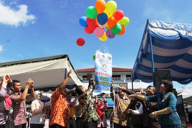 YP Parulian Jadi Sekolah Pertama di Sumut yang Deklarasikan Gerakan Literasi