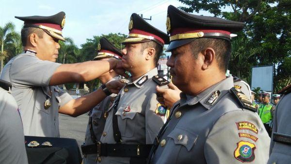 Waka Polres dan Kapolsek Jajaran Deliserdang Disertijabkan