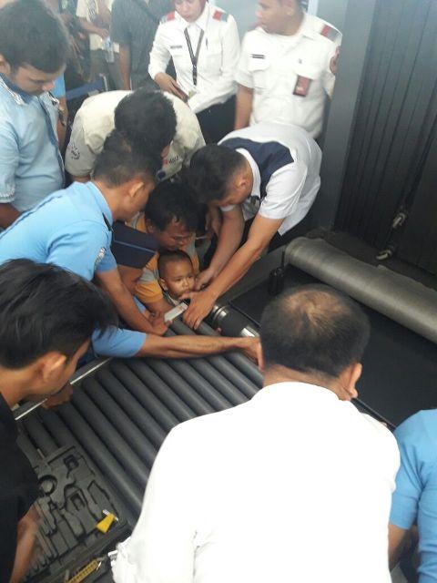 Tangan Balita Terjepit di Mesin X Ray, Bandara Kuala Namu Heboh