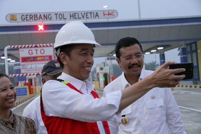 Presiden Jokowi Resmikan Jalan Tol Kualanamu-Sei Rampah dan Helvetia-Binjai