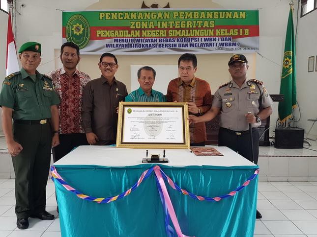 Kapolres Simalungun Hadiri Pencanangan Zona Integritas WBK dan WBBM
