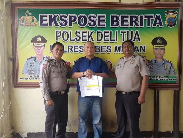 Manajer Area Distributor Makanan Ringan Ditangkap Polsek Delitua