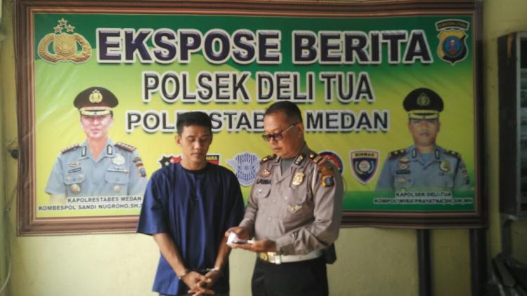 Polsek Delitua Tangkap Pengedar Sabu