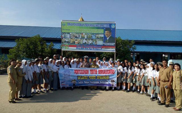 Satlantas Polres Simalungun Gelar Police Go To School ke SMA N 1 Siantar