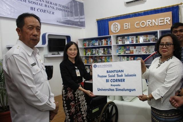Walikota Pematang Siantar Resmikan BI Corner di Universitas Simalungun