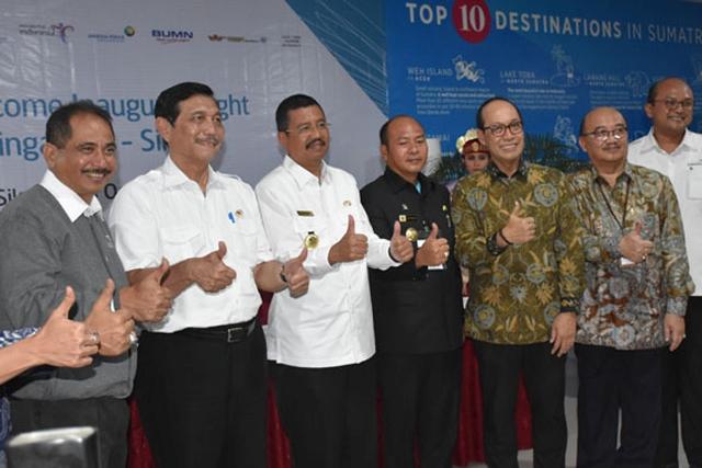 Sambut Penerbangan Perdana Internasional di Silangit, Gubsu: Selamat Datang di Surga Dunia, Danau Toba!