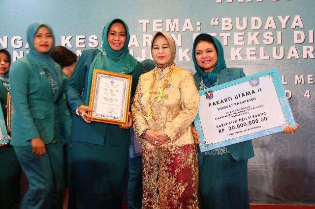 TP PKK Deli Serdang Juara II Tingkat Nasional Lomba Hatinya PKK