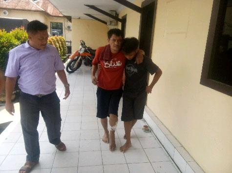 Polres Deli Serdang Tembak Pengedar Narkoba