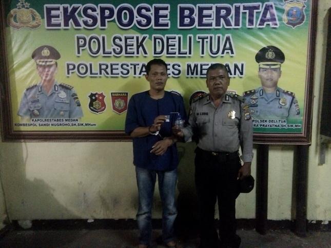 Rumahnya Digerebek Polsek Delitua, Bimbim Buang Sabu