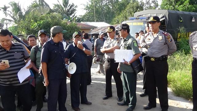 Polres Simalungun Kawal Pelaksanaan Ekskusi Lahan di Huta Sidiam-diam Kecamatan Silau Kahean