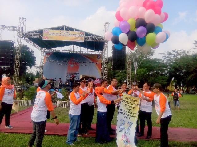 KPU Launching Tahapan dan Jadwal Pilkada Deli Serdang