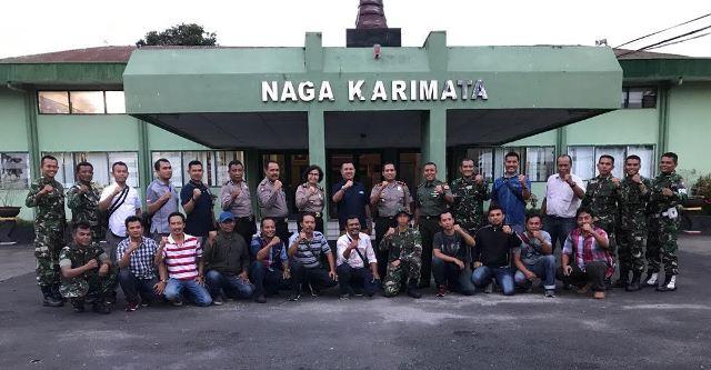 Kapolsek Sunggal dan Yon Kaveleri 6 Asam Kumbang Gelar Latihan Tembak Bersama