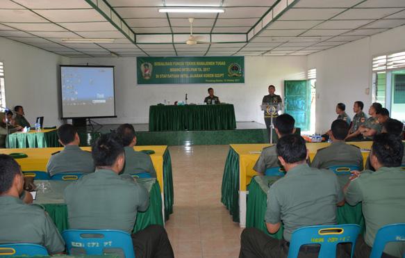 Korem 022/PT Selenggarakan Sosialisasi Fungsi Teknis Manajemen Tugas Bidang Intel/Pam 