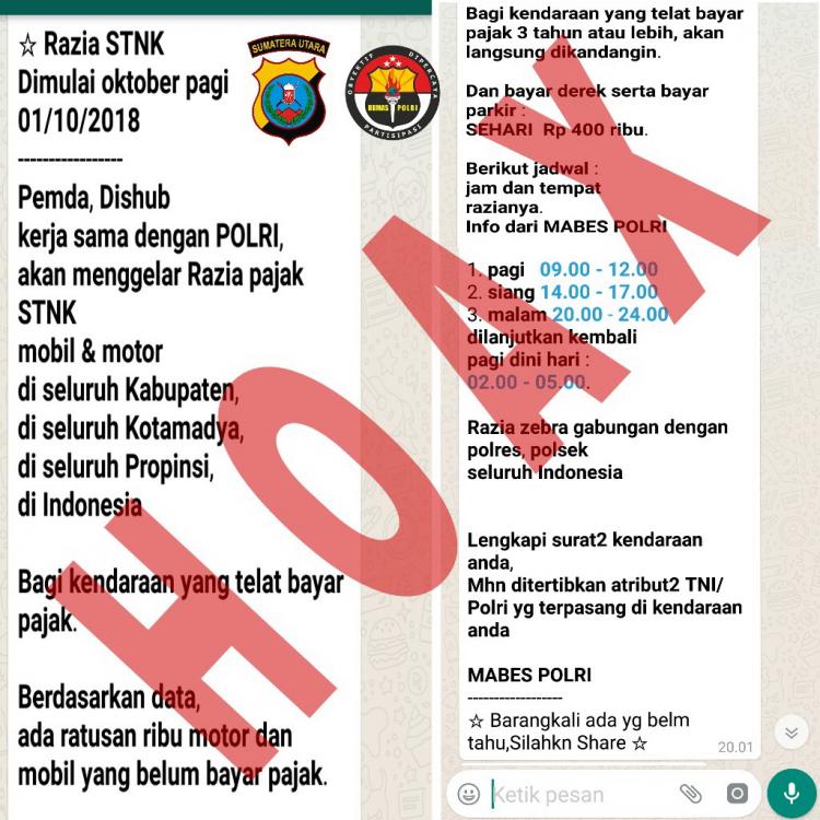 Polda Sumut Bantah Polisi Gelar Razia STNK Per 1 Oktober