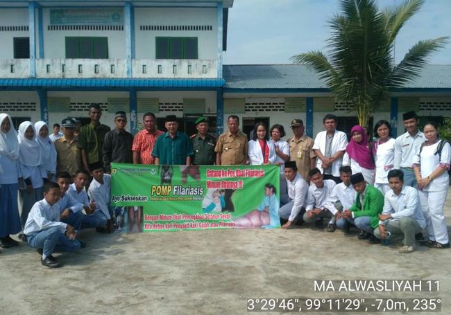 Danramil 11/TB Hadiri Pencanangan Pemberian Obat Filariasis