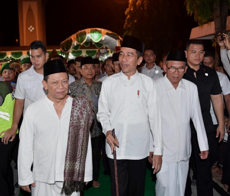 Presiden Jokowi Silaturahmi dan Bertukar Pandangan di Ponpes Girikesumo