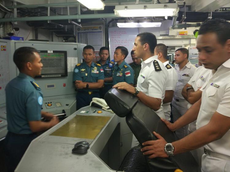 Komandan KRI Usman Harun-359 Terima Kunjungan