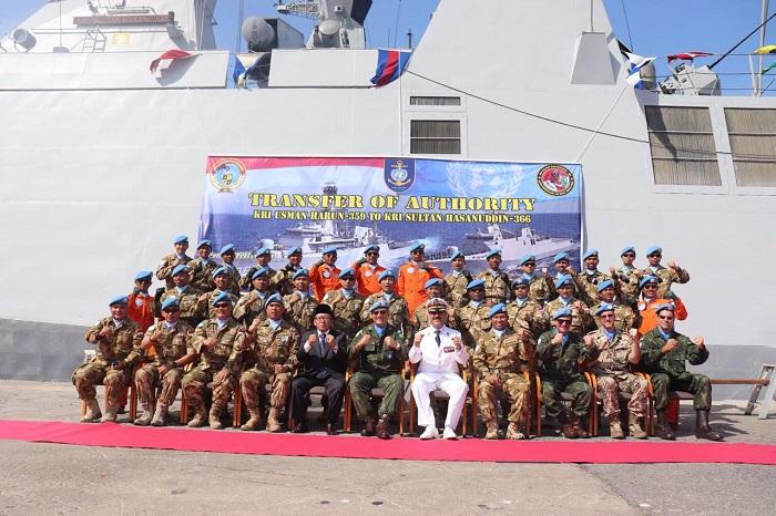 Prajurit Konga XXVIII-J/UNIFIL Laksanakan Upacara Transfer Of Authority di Lebanon