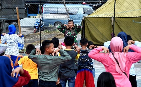 Tim Psikologi TNI AL Laksanakan Trauma Healing Keluarga Besar Lanal Palu