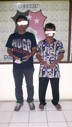 Asyik Main Judi di Warung, Dua Pelaku Diamankan Sat Reskrim Polres Simalungun