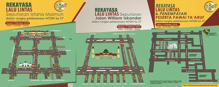 Inilah Rekayasa Lalu Lintas Saat Penyelenggaraan MTQN XXVII