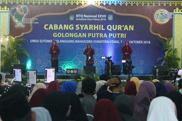 Unggul Atas Riau dan Banten, Sumut Juara 1 Cabang Syarhil Quran Putra