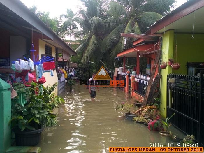 Hujan Deras, Tiga Kecamatan di Medan Terendam Banjir