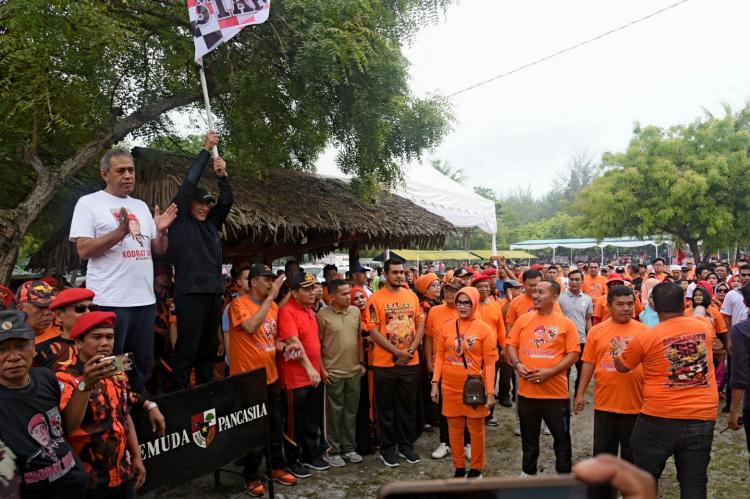 Jalan Sehat Bersama Ormas PP di Sergai, Gubernur Minta Pancasila Harus Kuat