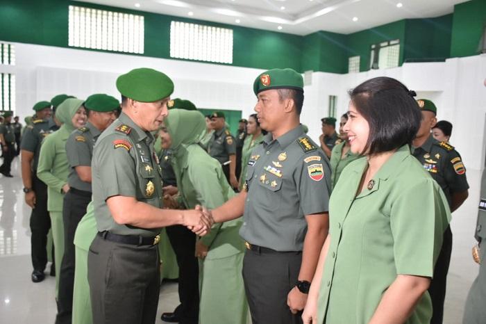 Pangdam I/BB Pimpin Upacara Laporan Korps Kenaikan Pangkat Pamen