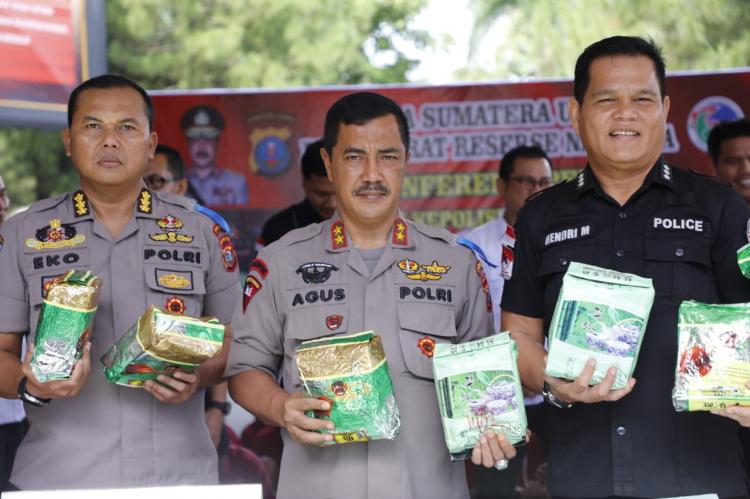 Dua Minggu Terakhir, Polda Sumut Ungkap Peredaran Gelap 35 Kg Sabu
