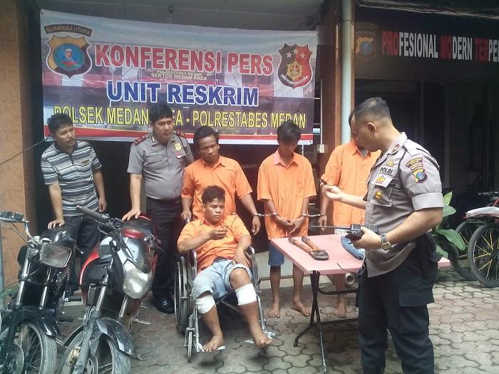 Polsek Medan Area Tembak Bos Becak Hantu, Sudah 49 Kali Lakukan Curanmor