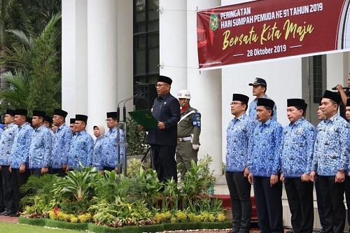 Upacara Sumpah Pemuda, Plt Walikota Medan Ajak Pemuda Jaga Kebersihan Kota