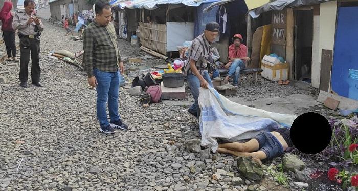 Pria Tanpa Identitas Tewas Ditabrak Kereta Api di Jalan Kalianda Medan