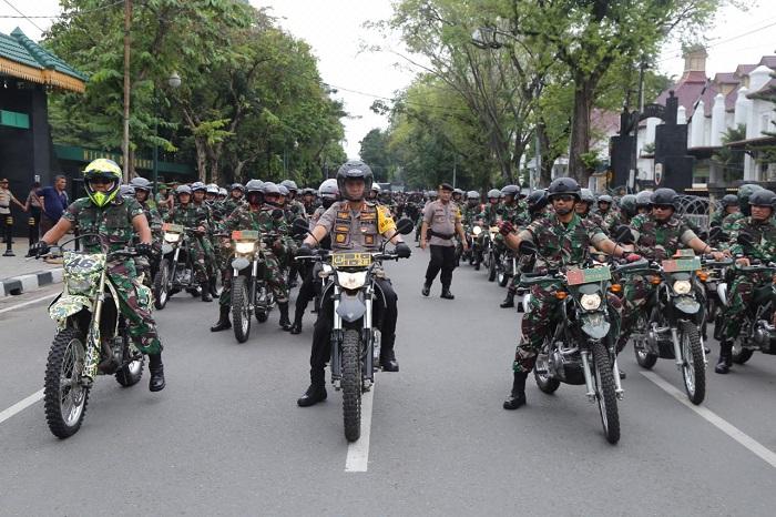 Besok Pelantikan Presiden, Polrestabes Medan dan Kodim 0201/BS Patroli Bersama