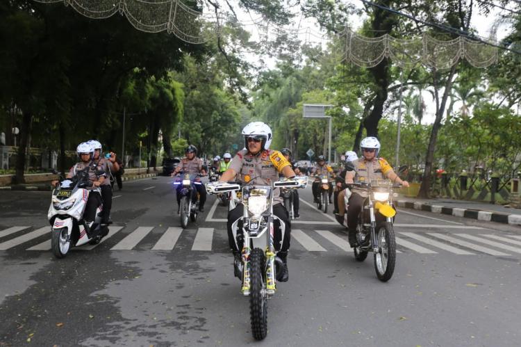 Poldasu dan Kodam I BB kembali Gelar Patroli Bermotor