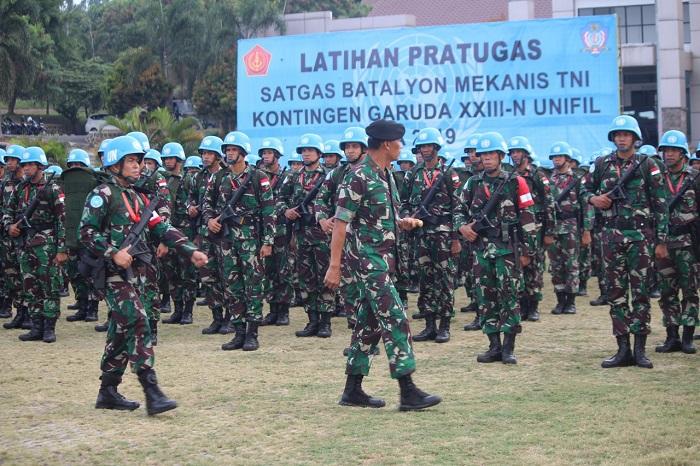 Satgas Batalyon Mekanis TNI Siapkan Kontingen Garuda XXIII-N UNIFIL TA 2019