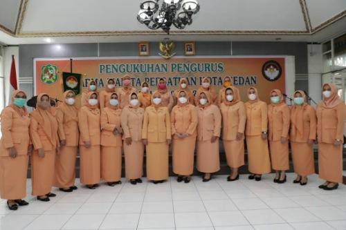 Pengurus Dharma Wanita Persatuan Kota Medan Masa Bakti 2019-2024 Dikukuhkan