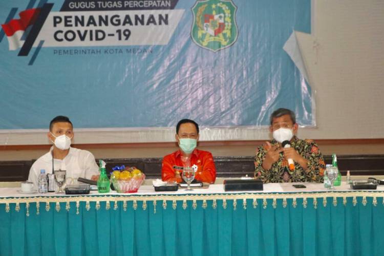 Percepat Penanganan Covid-19, Pjs Walikota Medan Ingatkan Camat Perkuat Koordinasi dengan Puskesmas