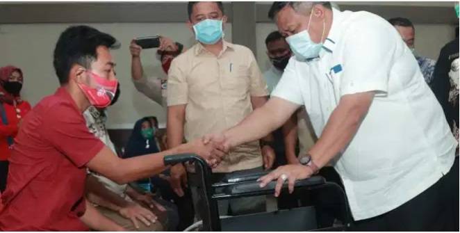 840 Lansia dan Penyandang Disabilitas Terima Bantuan dari Pemkab Labura