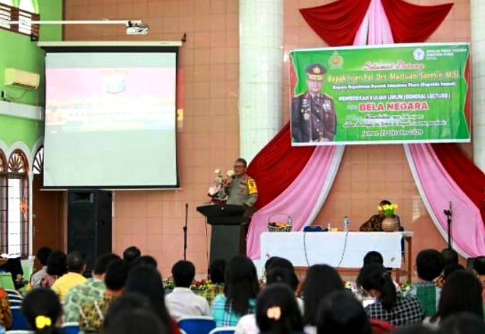 Kuliah Umum dari Kapolda Sumut Martuani Sormin, Bekali Mahasiswa Sekolah Tinggi Teologi Sumut di Jalan Sembada Medan