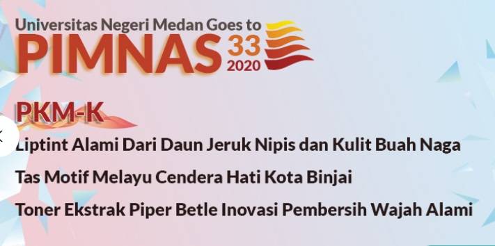 Terbanyak Kedua di Sumatera, 7 Tim PKM Unimed Lolos ke PIMNAS 2020