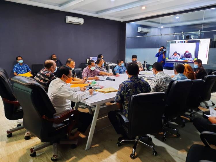Pemkab Langkat Rapat Monitoring Pencegahan Korupsi dengan KPK RI secara Virtual